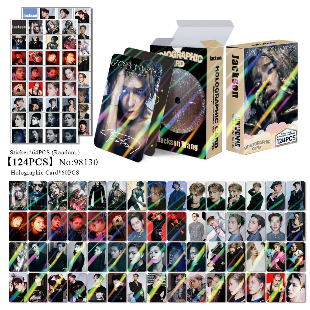 New Model Exclusively for Foreign Trade: 124 Holographic Cards, Total Chain Gidle Str Bptwice Celebrity Merchandise Lomo Small Cards