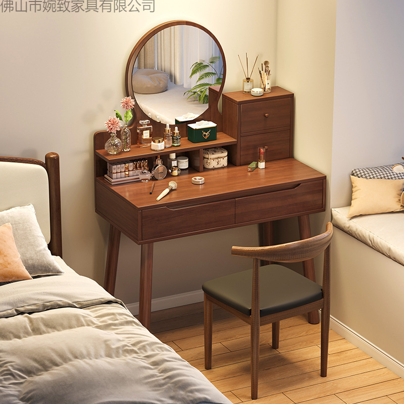 New Chinese Style Light Luxury Dressing Table Bedroom Dressing Table Simple Small Apartment Makeup Storage Desk Integrated Dressing Table