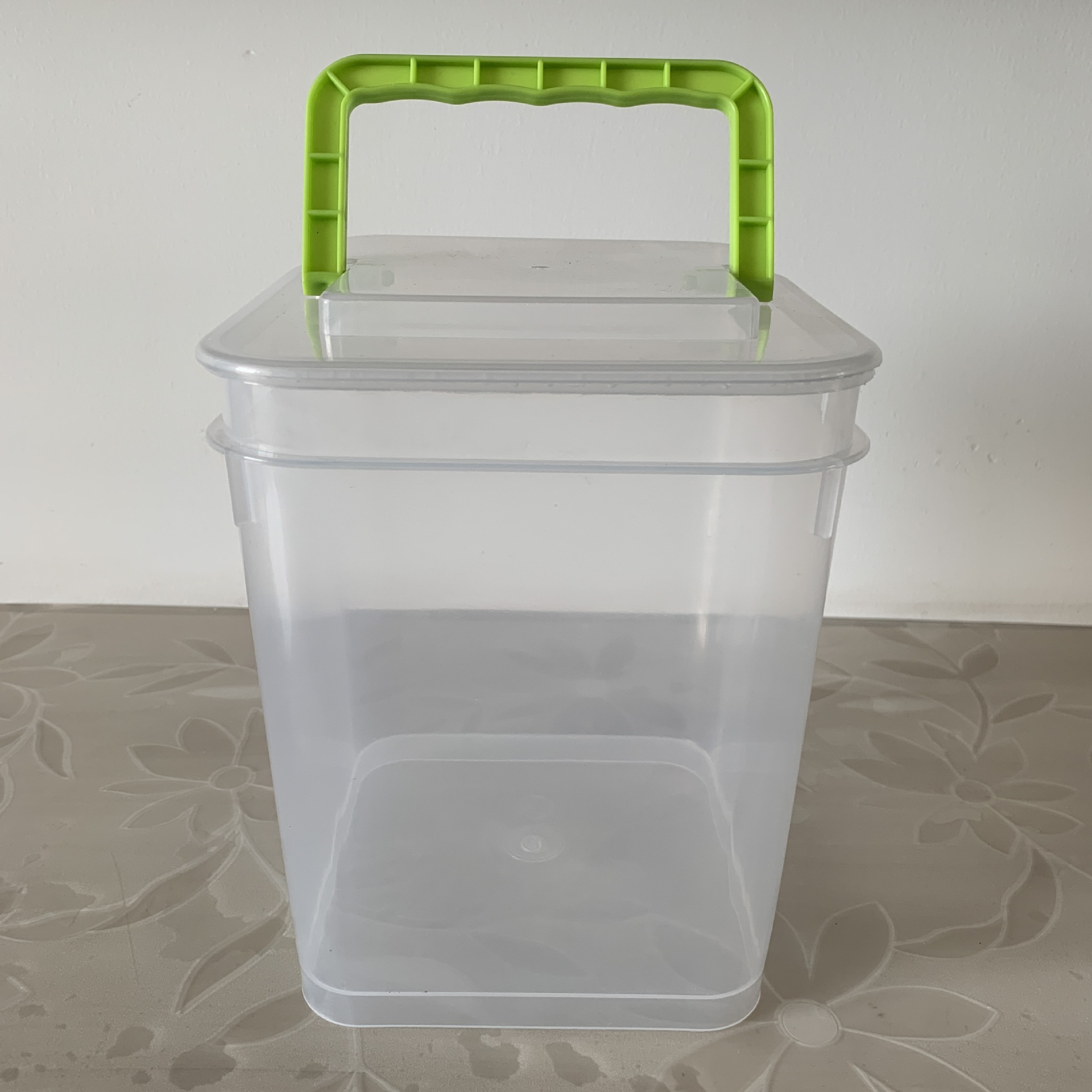 撕拉式盖子pp聚丙烯原料家用储粮塑料提手500g宠物冻干桶3L