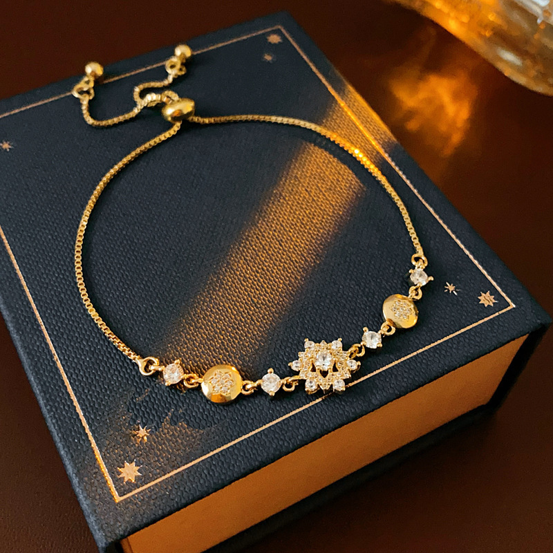 Pulsera de flor de nieve de piedra de copo de nieve ligera de lujo nicho de alto nivel pulsera temperamento exquisito personalidad joyería de moda al por mayor image 8