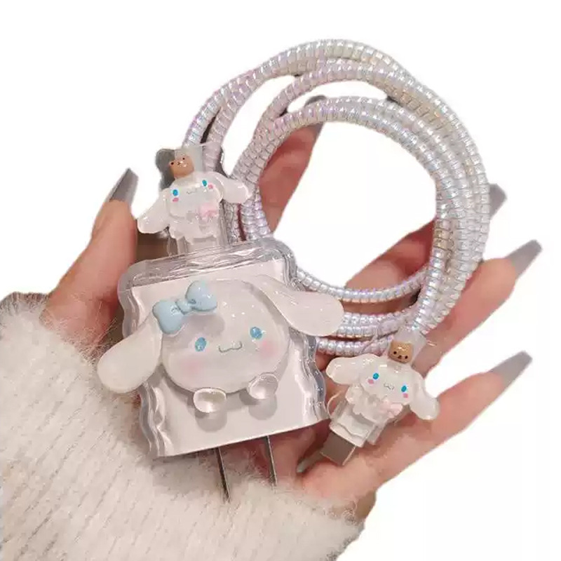 Cute cartoon cable protector para Apple 15 / 16 / 17air cable de carga a prueba de caídas casca anti-ruptura