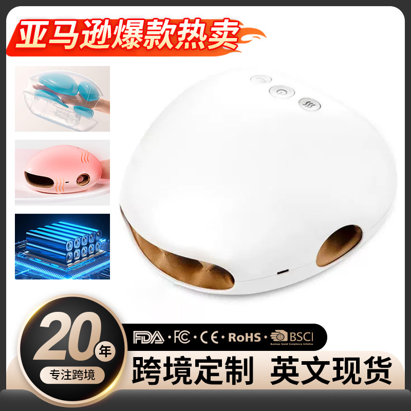 New Hand Massager Cross-border Hot Compress Electric Intelligent Wireless Air Pressure Palm Finger Joint Physiotherapy Massager