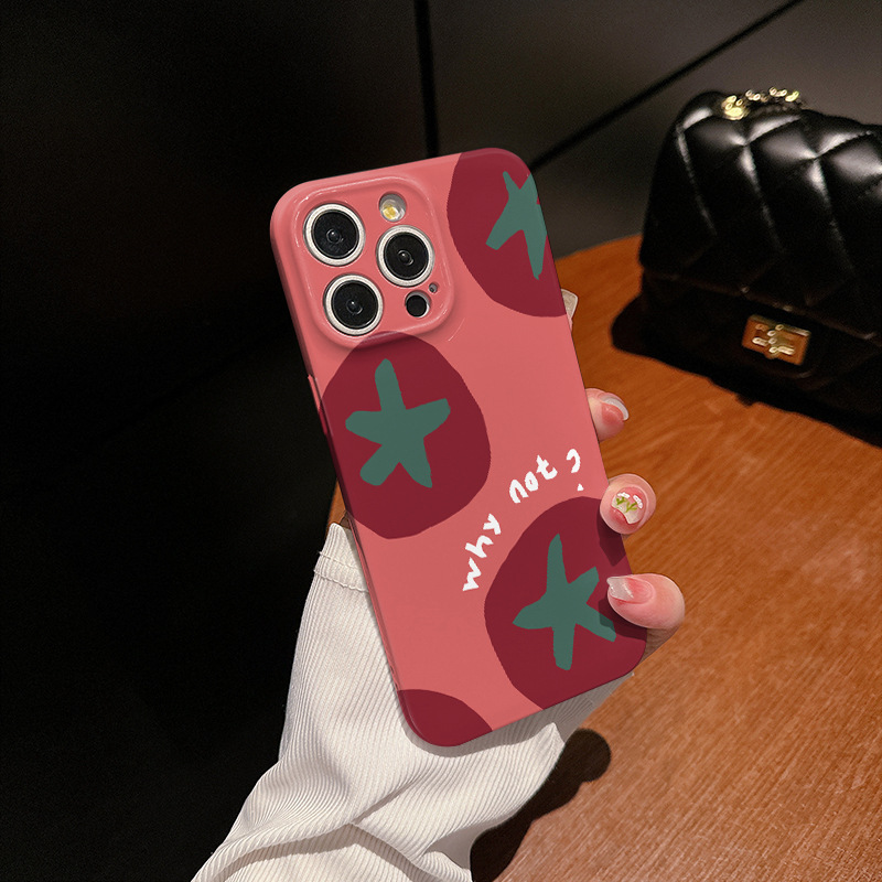 50g Weight iPhone Applicable Brands Phone Cases Classification Feilin Material Tomato Pattern Cute, Modern Style Style Feilin Tomato Cute Modern Style Phone Cases Phone Accessories 3