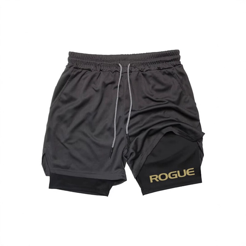 Men's Running Shorts 2-in-1 Double-Layer Sports Shorts Sportswear Fitness Shorts Training Jogging Bottoms for Men Men's Running Shorts 2-in-1 Double-Layer Sports Shorts Sportswear Fitness Shorts Training Jogging Bottoms for Men