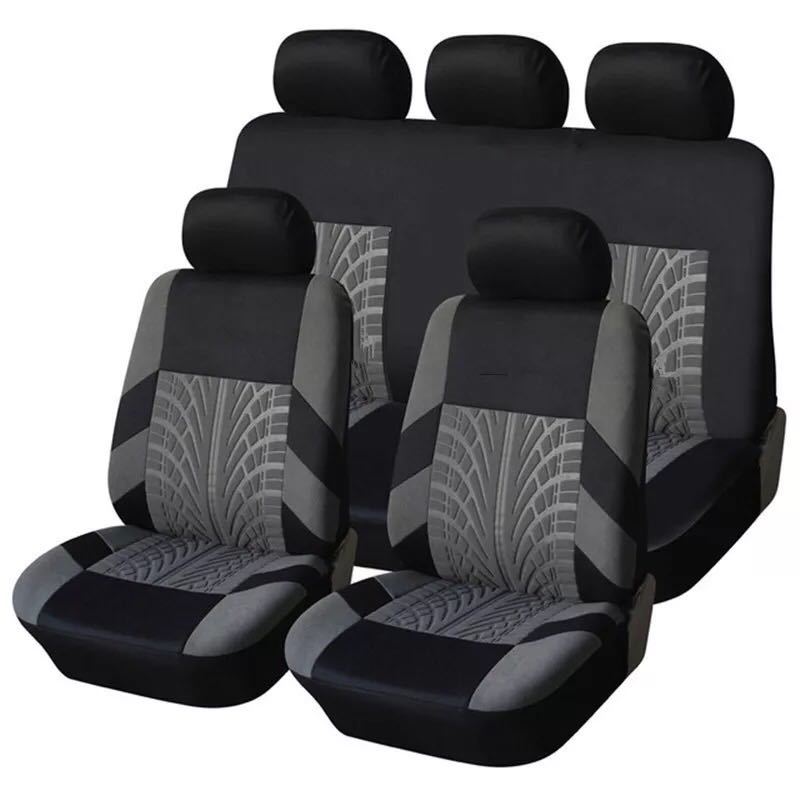 Universal Five-Seater Comfortable Polyester Fiber Car Seat Cover Press-Fit Model, Car Interior Accessories for Export