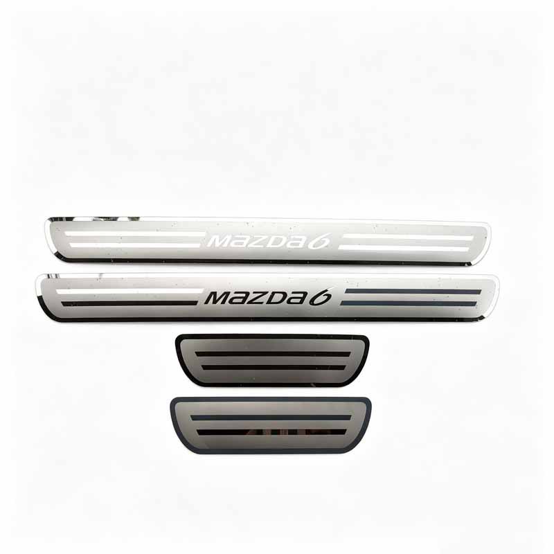 Mazda 3 Skyactiv/Mazda 6 Welcome Pedal Modified Threshold Strip Stainless Steel Trunk Guard