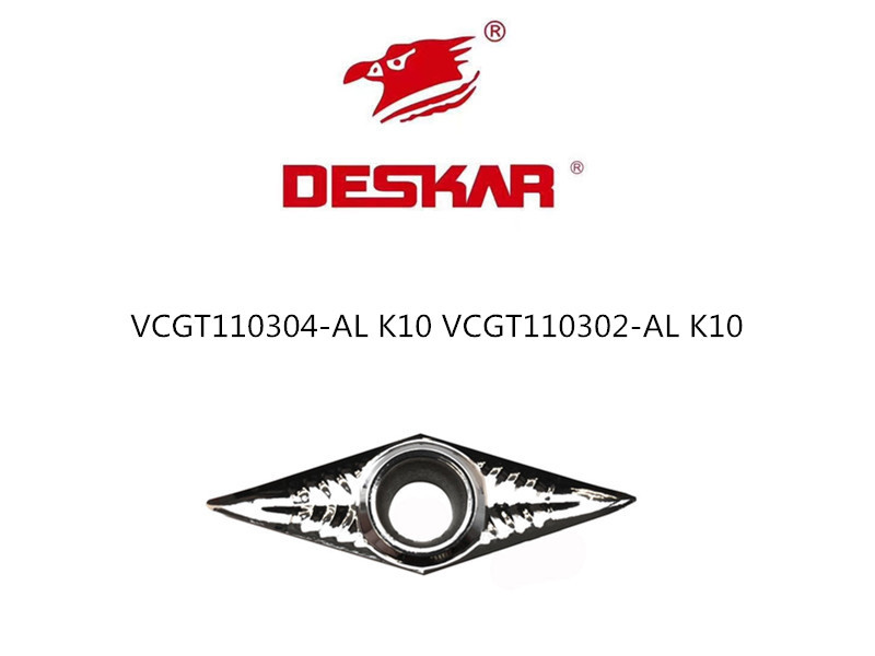 DESKAR数控铝用刀片VCGT110304-AL K10 VCGT110302-AL K10