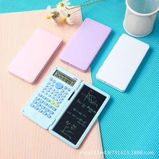 Handwriting Board Scientific Calculator Lcd Electronic Student Portable Office Stationery Flip Writing Board Student Calculator