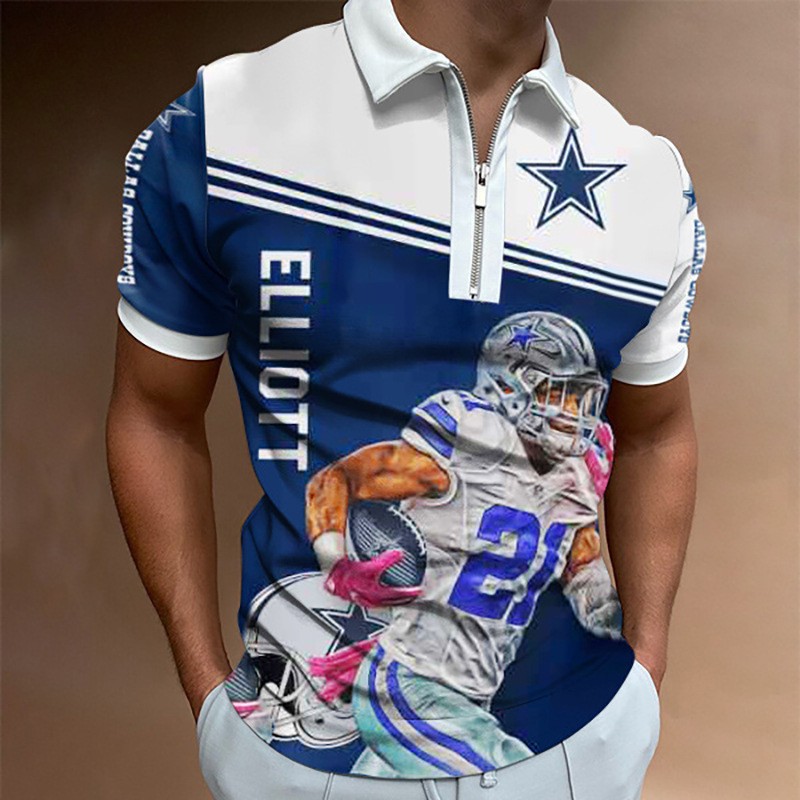 Deportes de verano para hombres, solapa suelta transpirable, cremallera de manga corta, chaqueta de polo, camisa POLO de todo fósforo, impresión 3D de moda