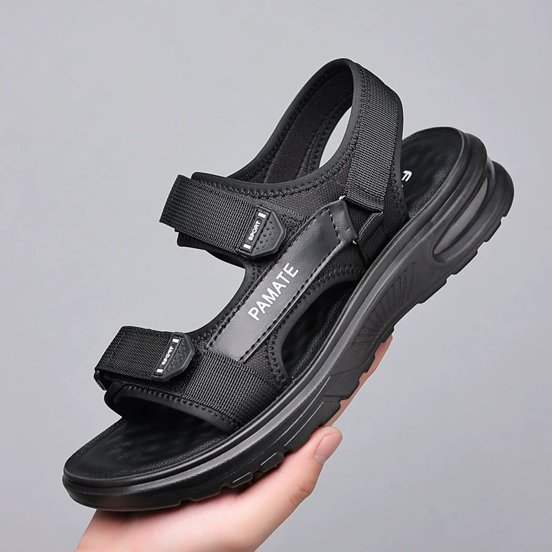 Увеличивающие рост сандалии на воздушной подушке мужские летние повседневные спортивные пляжные британские дышащие сандалии на открытом воздухе Мужская мода