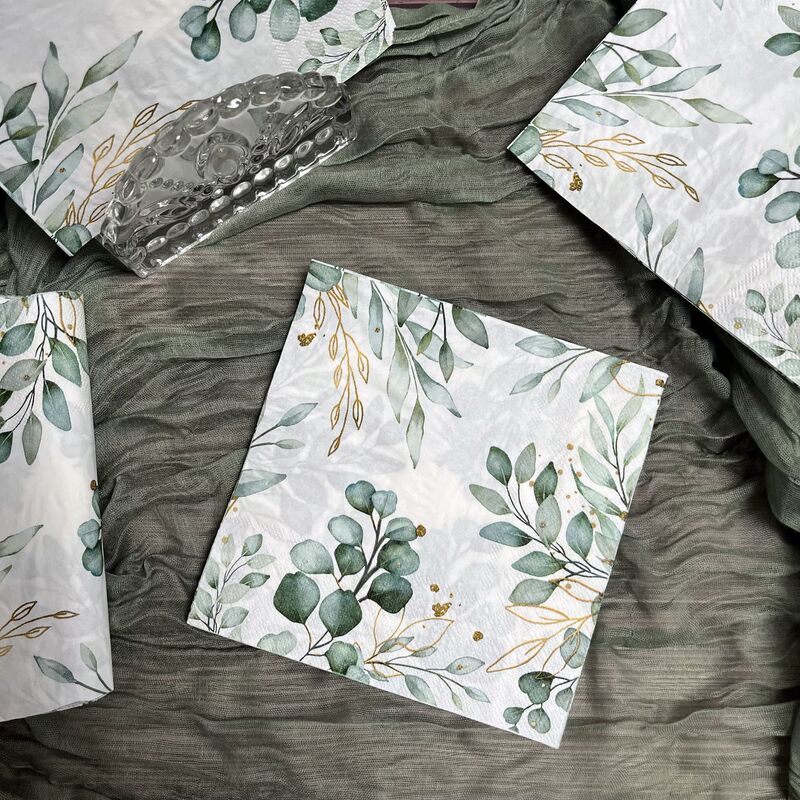 Cross-border explosions eucalyptus leaf paper towel leaf napkin disposable napkin western restaurant color paper towel wholesale Cross-border explosions eucalyptus leaf paper towel leaf napkin disposable napkin western restaurant color paper towel wholesale