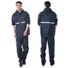 Split raincoat, retroreflective trousers for adults, oxford cloth