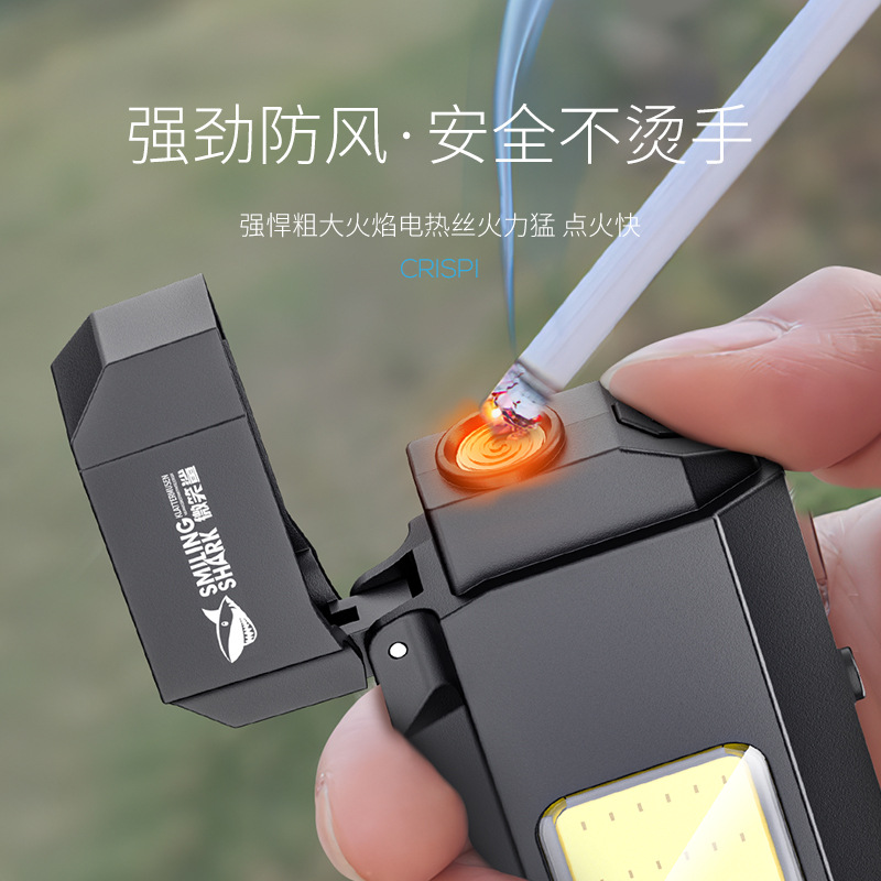 Encendedor recargable electrónico a prueba de viento, portátil y creativo, regalo para novio