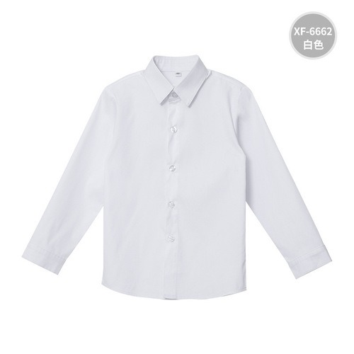 Student Long-Sleeve Shirt for Children, Fleece-Enhanced Black and White Striped Shirts—Spring and Autumn Style, Factory Direct