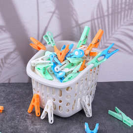 加厚袜子衣服帽子夹子防风强力夹晾晒衣服夹被子固定器内衣塑料夹