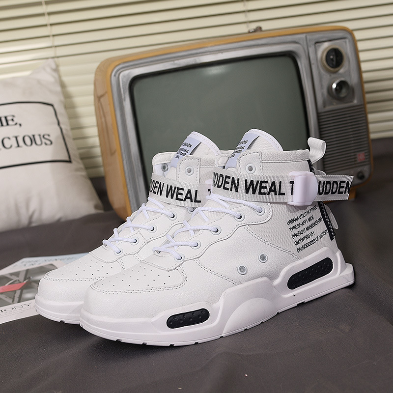 Jinjiang Men's Shoes Spring New Model Air Force 1 Cross-Border Large Size Trendy Sneakers Summer High-Top Sneakers Foreign Trade Jinjiang Men's Shoes Spring New Model Air Force 1 Cross-Border Large Size Trendy Sneakers Summer High-Top Sneakers Foreign Trade