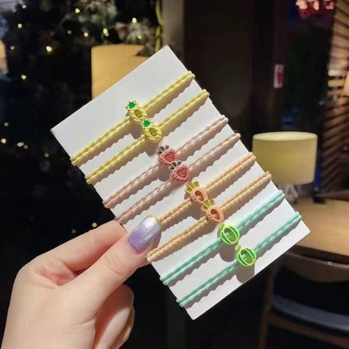 Japanese small fresh fruit hair ring net red hair rope bracelet dual-use small rubber band headband women's online shop small gifts wholesale
