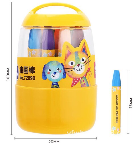 Reliable 72090 Barrel Oil Pastels 12 Colors 18 Colors 24 Colors 36 Colors Student Doodle Painting Hexagonal Rod Crayons