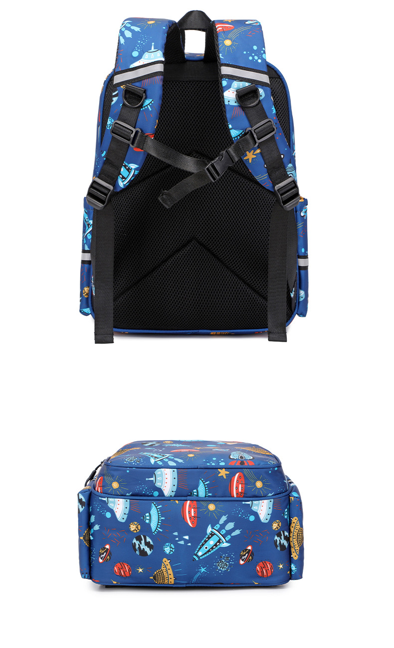 Cute Spaceship Square Zipper Fashion Backpack display picture 3