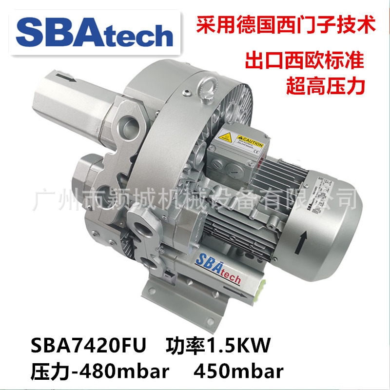 德国SBAtech 西伯纳变频高压力测流漩涡风机污水处理无需维护气泵