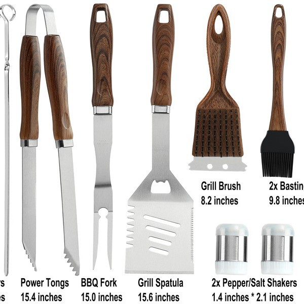 Parrilla traje Barbacoas herramienta Venta Directa Amazon Acero inoxidable barbacoa traje al aire libre PARRILLA herramienta combinación traje