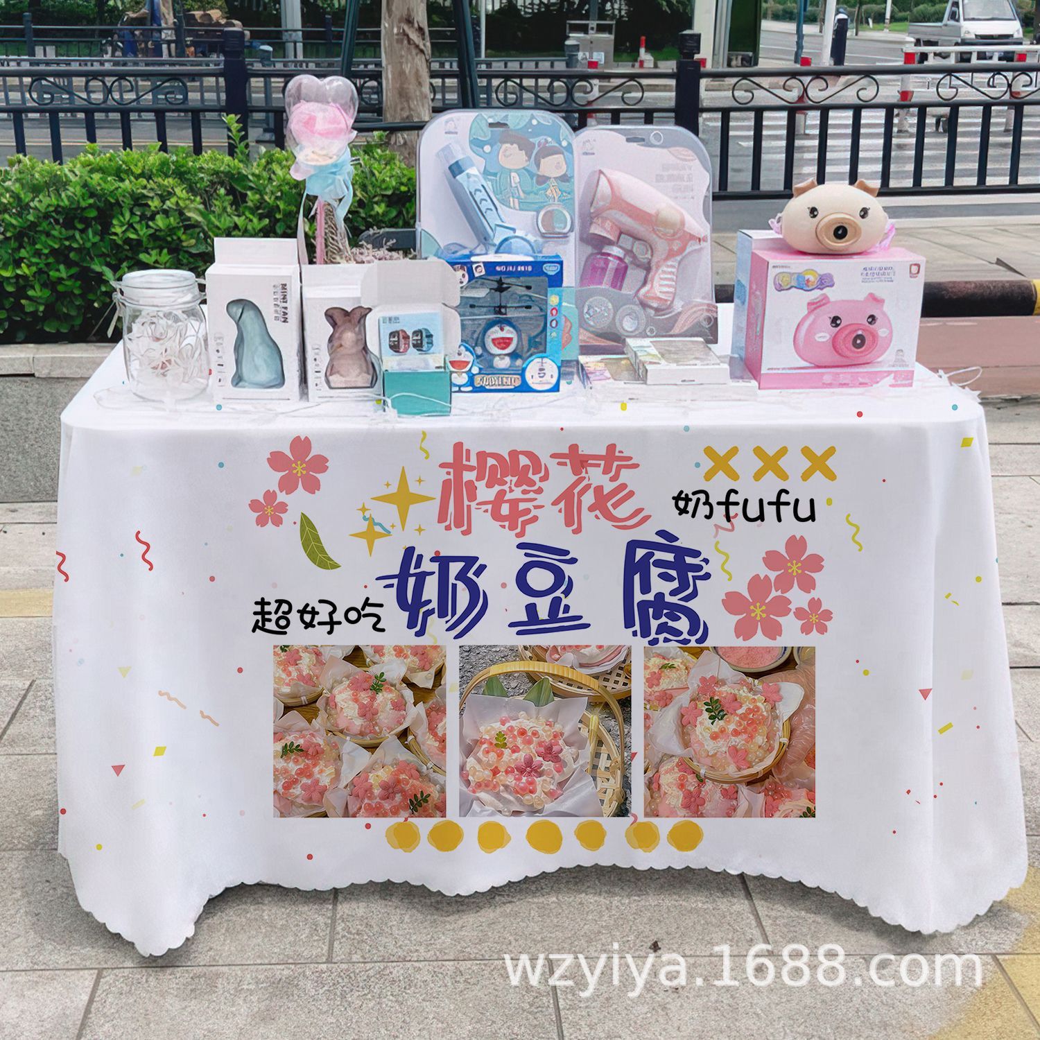 Mantel de tofu con leche de cerezo