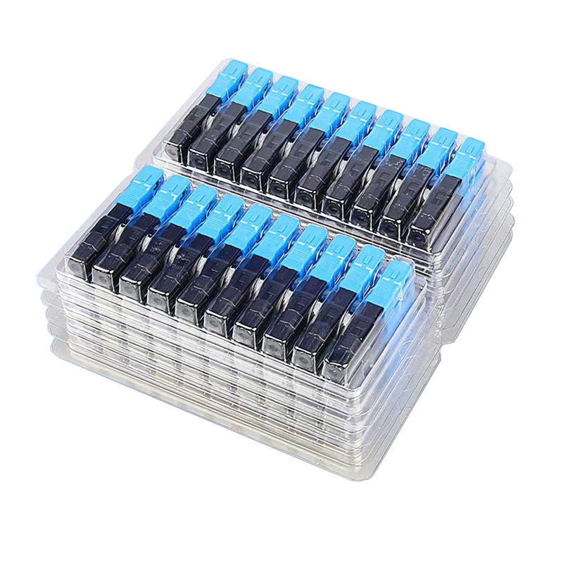 Fibra óptica SC conector frío telecomunicaciones grado integrado conector rápido FTTH fibra óptica para el hogar herramienta SC conector frío
