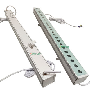 YUANYELED-outdoor single row 27CM 12W 18W 24W four color RGBW flood light waterproof IP68