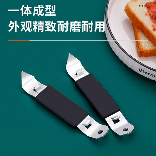 Stainless steel evaporated milk bottle opener multifunctional can opener beer starter black and white evaporated milk can opener evaporated milk hole opening knife