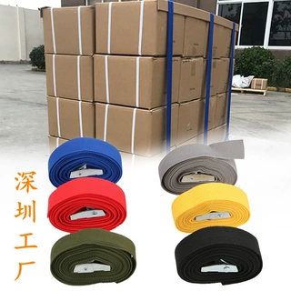 可定制彩色锌合金压扣捆绑带 汽车行李架快速紧器绳 货物固定绑带