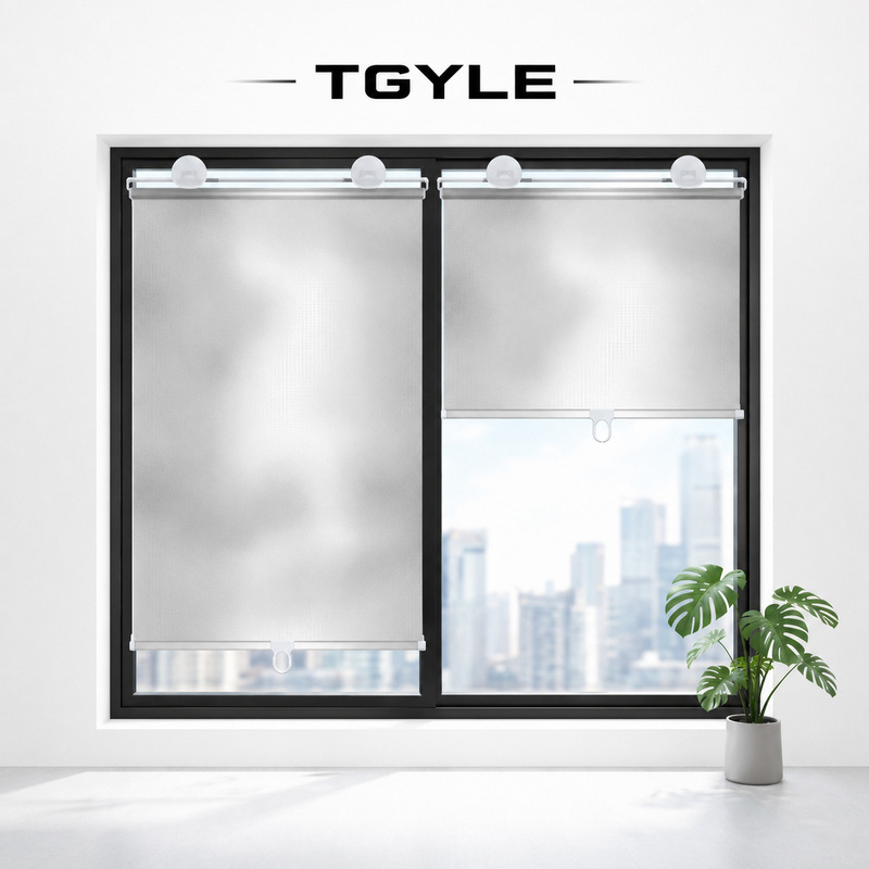 Cross-Border Summer Car Sunshade Car Window Suction Cup Car Supplies Truck Retractable Curtain Car Sunshade