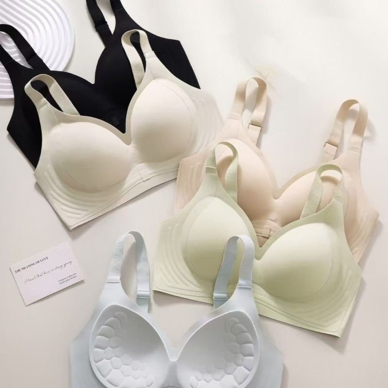 Dafenqi Non-Sense 8809 Seamless Latex Underwear Women's Small Chest Push-up Jelly Soft Support Anti-sagging Bra