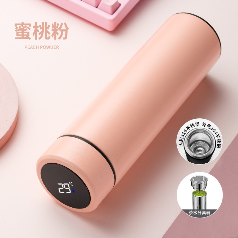 保温カップ卸売 スマートスクリーン表示 二重構造316ステンレス 大容量水筒 男女兼用 高品質保温水筒|undefined