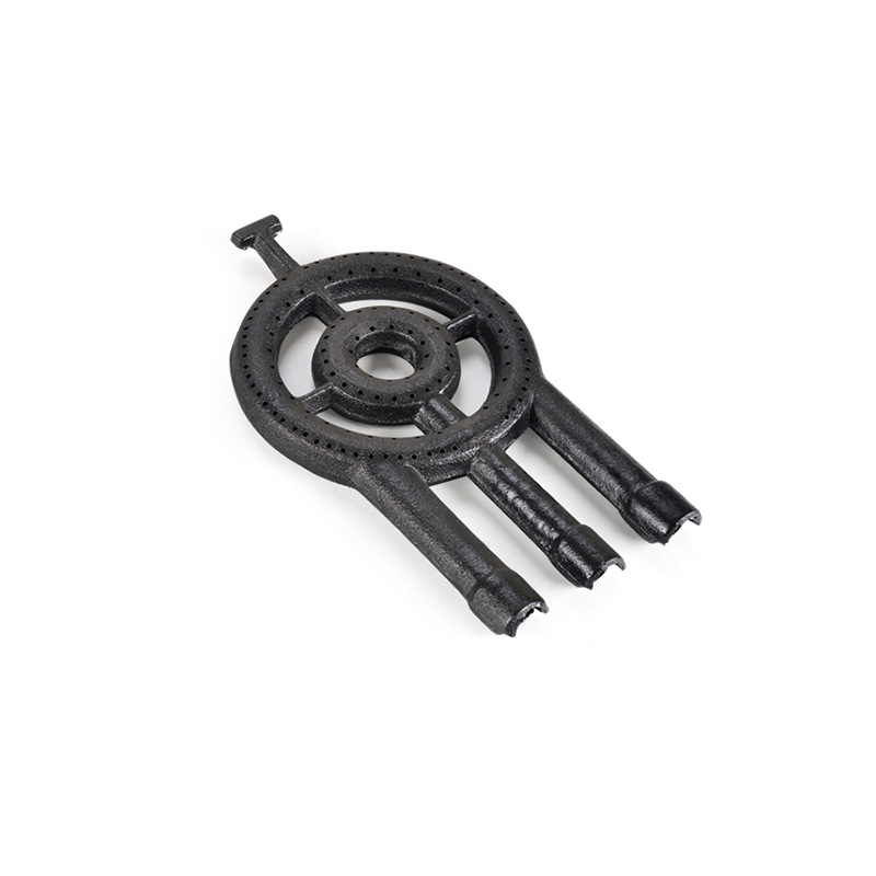 horno de hierro fundido transfronterizo ligero de tres tubos tipo estufa de gas de horno único integrado horno de fuego rápido simple y portátil al aire libre