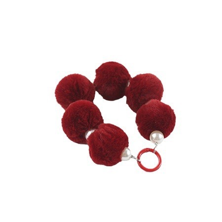 Lazy rabbit fur ball pendant DIY phone case ornament winter fur ball ornament phone chain pendant