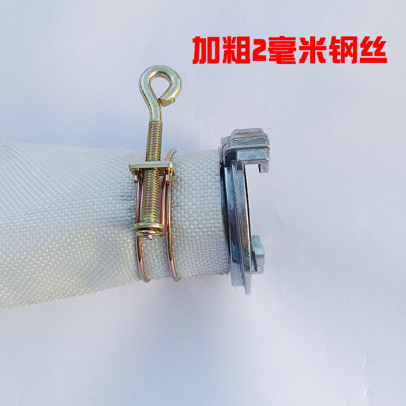 Manual tornado doble alambre manguera de agua manguera de agua de riego por goteo contra incendios mango de abrazadera manguera de tubo de hierro galvanizado abrazadera de manguera de agua abrazadera