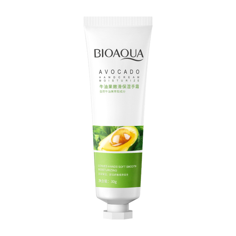 Boquanya aguacate tierno y suave brillante crema de mano hidratante anti-craqueo hidratante piel cuidado mano crema al por mayor