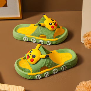 2024 Summer Children's Slippers for Boys and Girls Bathroom Bath Non-Slip Soft Bottom Home Parent-Child Internet Celebrity Slippers