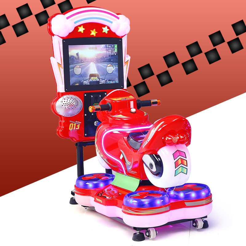 Nueva máquina de oscilación eléctrica que funciona con monedas coche mecedora para niños máquina de muñeca comercial equipo de juego de carreras máquina de juegos para niños