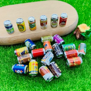 Simulation miniature convenience store series bright surface pop can food play mobile phone case DIY cream glue resin accessories
