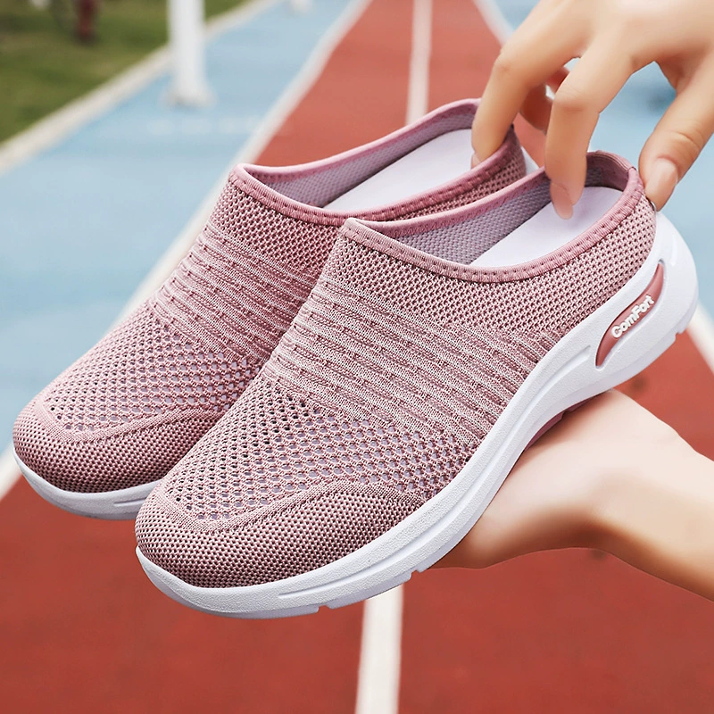 Женские летние туфли, новая модель, сетчатые, дышащие, без застежек, мягкая подошва, повседневная обувь, универсальные полуботинки, оптом