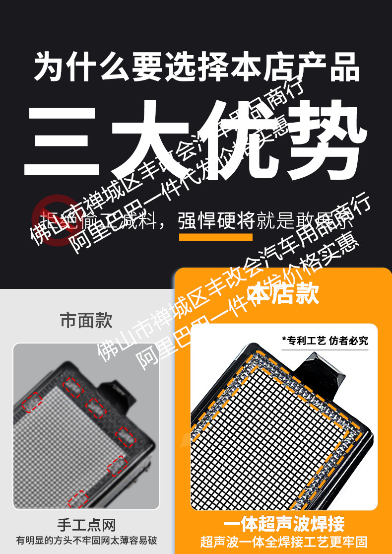 Suitable for Byd Yuan Plus Intelligent Driving Insect-Proof Net, Front Bumper Water Tank Net, Protection Against Mosquitoes, Debris and Willow Catkins Modification