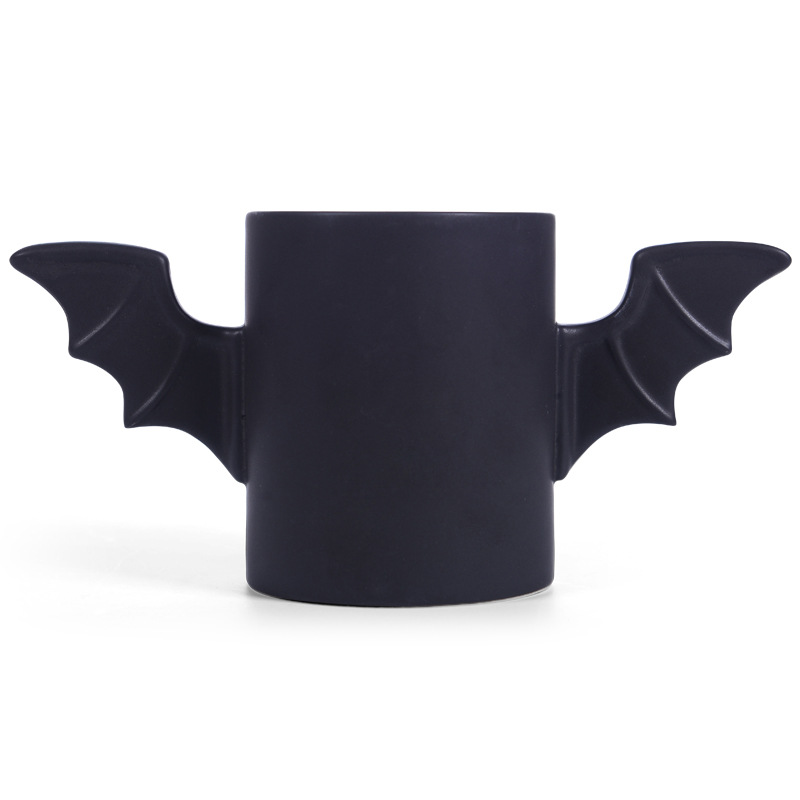 Reino Unido Bat Mug creativo Batman taza de cerámica dibujos animados Batman alas 3D taza de agua taza de café