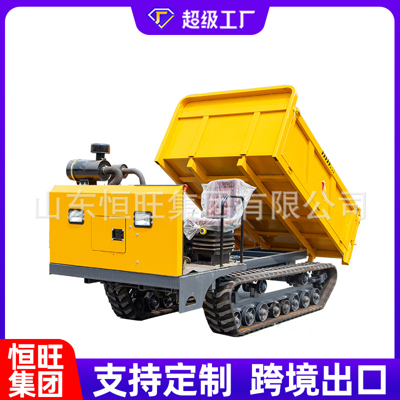 Vehículo de transporte de rastreo de tigre de montaña agrícola ingeniería de montaña todo terreno pequeño camión de transporte diesel tipo volcado de escalada