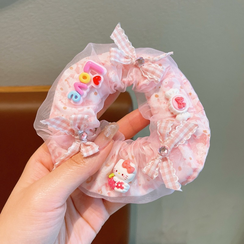 库洛米儿童大肠发圈2025新款女童扎高马尾头绳宝宝不伤发皮筋头饰|undefined