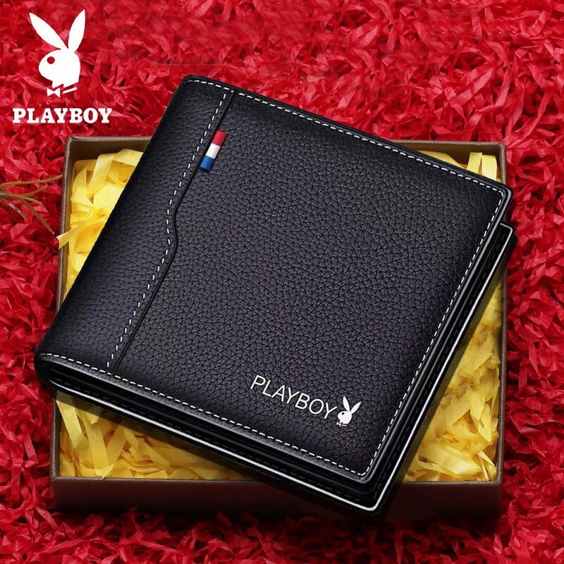 Playboy Wallet Men's Wallet Wallet Youth Student Horizontal Fashions genuine goods Short Wallet Thin Playboy Wallet Men's Wallet Wallet Youth Student Horizontal Fashions genuine goods Short Wallet Thin