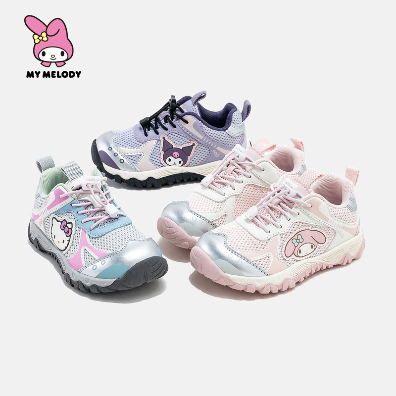 HelloKitty My Melody Girls' Sneakers 2026 Autumn Teenage Style Mesh Casual Shoes Children's German Training Shoes HelloKitty My Melody Girls' Sneakers 2026 Autumn Teenage Style Mesh Casual Shoes Children's German Training Shoes