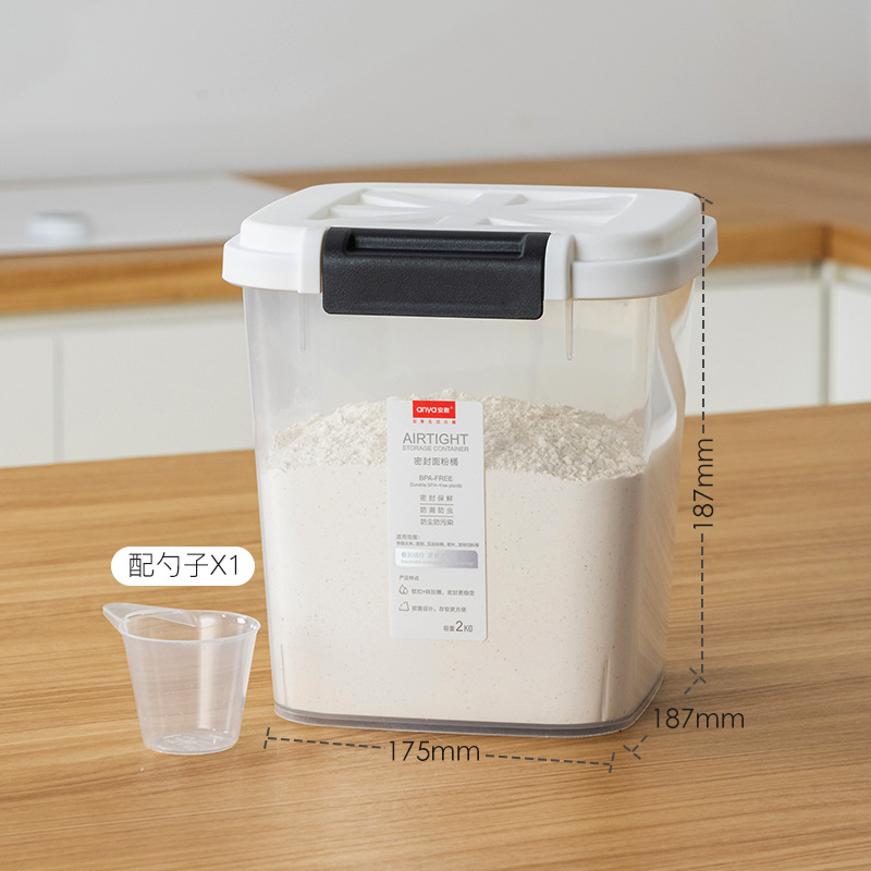 Calidad alimentaria 50kg tanque de almacenamiento de harina hogar sellado cubo de arroz a prueba de insectos contenedor a prueba de humedad poner fideos de arroz artefacto de almacenamiento