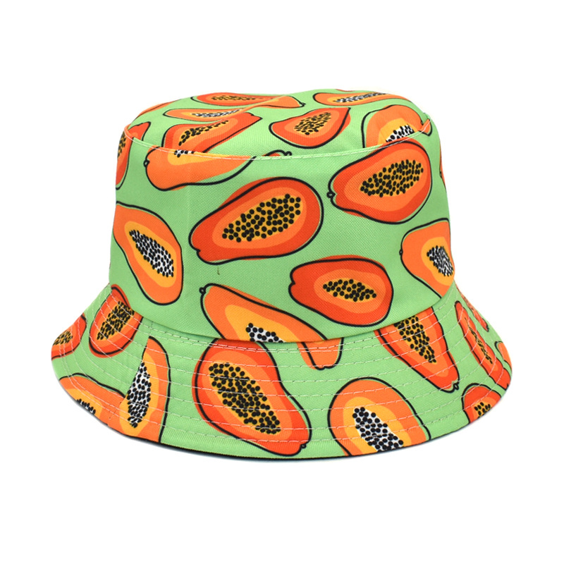 Unisex Lässig Frucht Flache Traufen Bucket Hat display picture 4