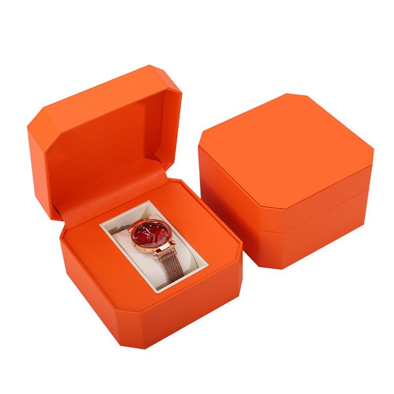 팔각형 시계 상자 오렌지
